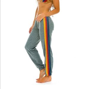 Aviator Nation 5 STRIPE SWEATPANTS